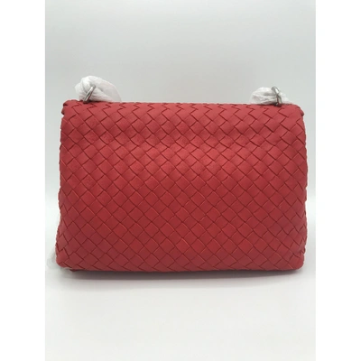 Pre-owned Bottega Veneta Olimpia Red Leather Handbag