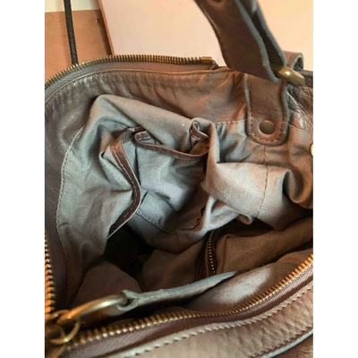 Pre-owned Gerard Darel Midday Midnight Brown Leather Handbag