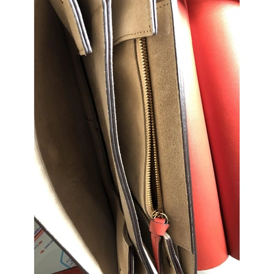 Pre-owned Chloé Faye Red Patent Leather Handbag