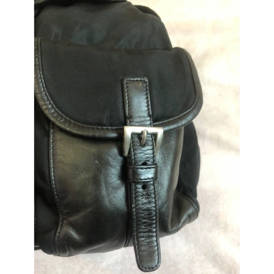 Pre-owned Prada Re-nylon Black Backpack