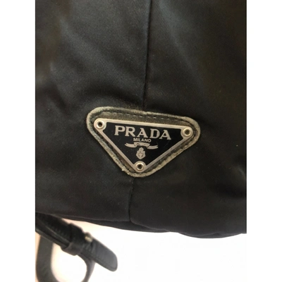 Pre-owned Prada Re-nylon Black Backpack