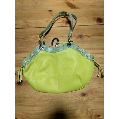 Pre-owned Carven Leather Handbag In Yellow