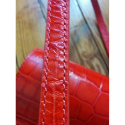 Pre-owned Alexander Wang Leather Crossbody Bag In Orange