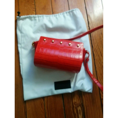 Pre-owned Alexander Wang Leather Crossbody Bag In Orange