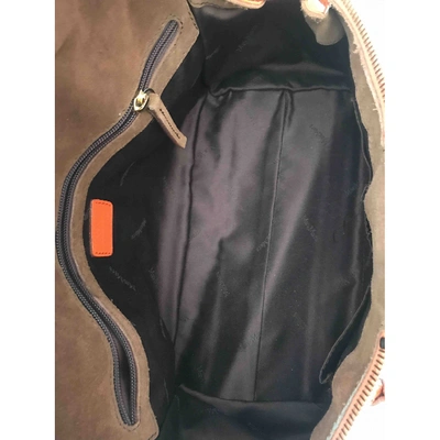 Pre-owned Max Mara Leather Handbag In Orange