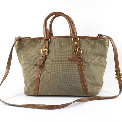 Pre-owned Prada Beige Cloth Handbag