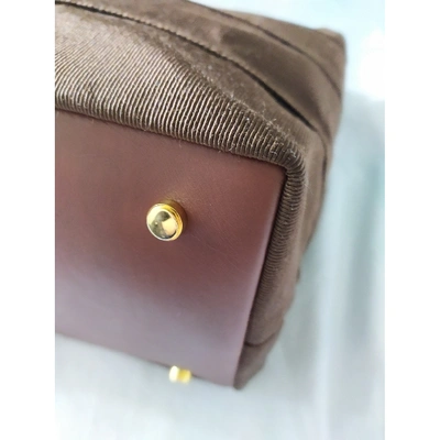 Pre-owned Ferragamo Cloth Handbag In Brown