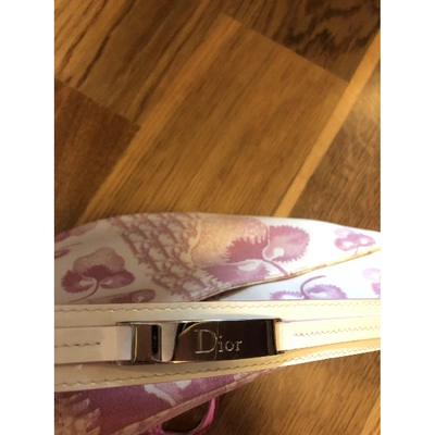 Pre-owned Dior Saddle Pink Cloth Handbag