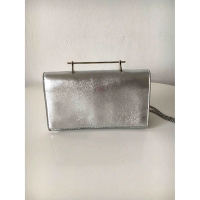 Pre-owned M2malletier Leather Handbag In Silver