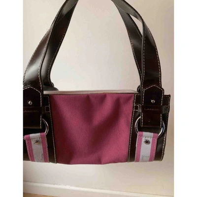 Pre-owned Lancel Purple Cloth Handbag