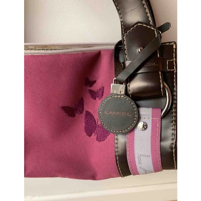 Pre-owned Lancel Purple Cloth Handbag