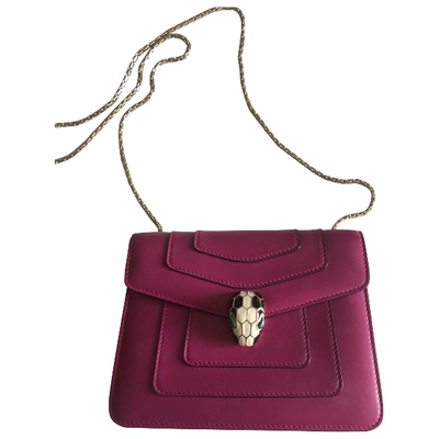Pre-owned Bulgari Pink Leather Handbags