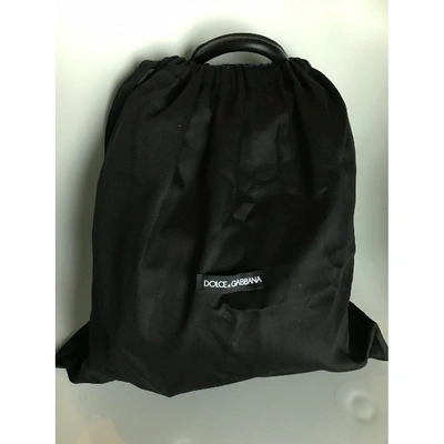 Pre-owned Dolce & Gabbana Black Backpack