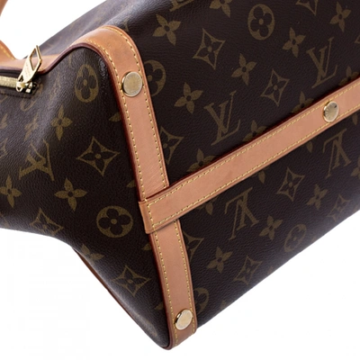 Marais cloth handbag Louis Vuitton Brown in Cloth - 22637599