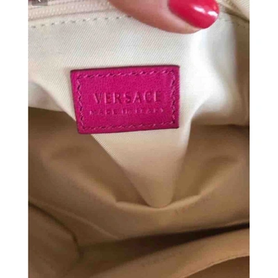 Pre-owned Versace Pink Cotton Handbag