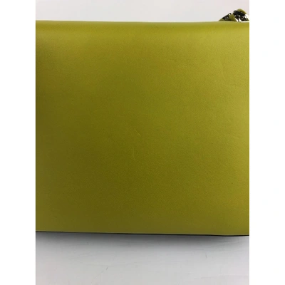 Pre-owned Fendi Kan U Green Leather Handbag