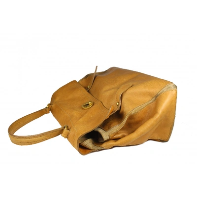 Pre-owned Saint Laurent Muse Two Leather Handbag In Camel