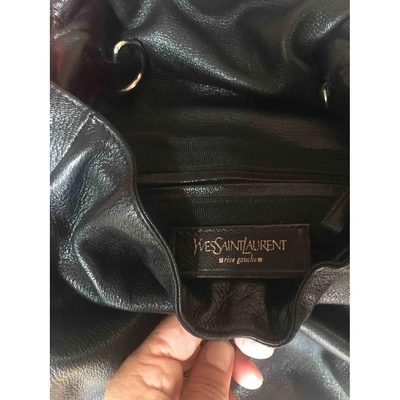 Pre-owned Saint Laurent Leather Handbag In Black