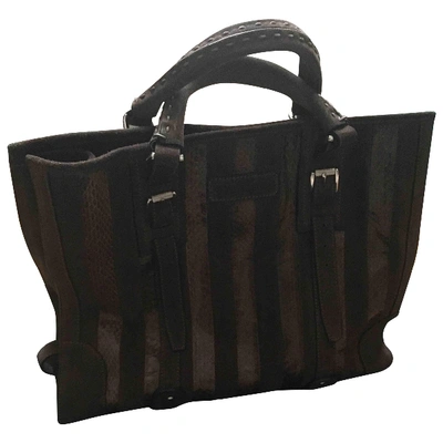 Pre-owned Barbara Bui Grey Suede Handbag