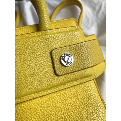 Pre-owned Givenchy Horizon Leather Crossbody Bag In Yellow