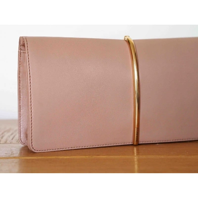 Pre-owned Nina Ricci Leather Clutch Bag In Pink