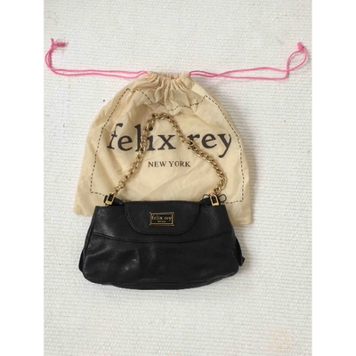 Pre-owned Felix Rey Leather Handbag In Black