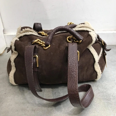 Pre-owned Dolce & Gabbana Brown Shearling Handbag