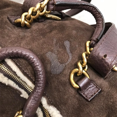 Pre-owned Dolce & Gabbana Brown Shearling Handbag