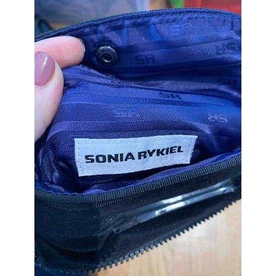 Pre-owned Sonia Rykiel Velvet Clutch Bag In Black