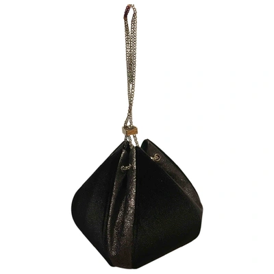 Pre-owned The Volon Velvet Handbag In Black