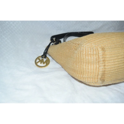 Pre-owned Michael Kors Gold Tweed Handbag