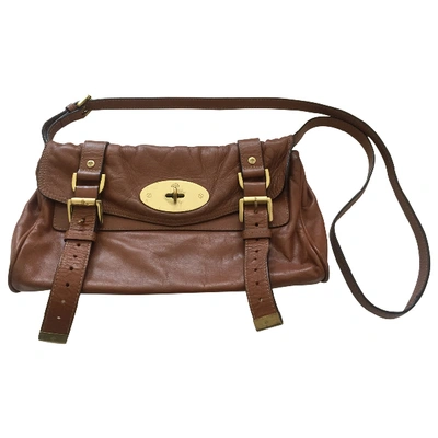 Pre-owned Mulberry Alexa Leather Handbag In Brown