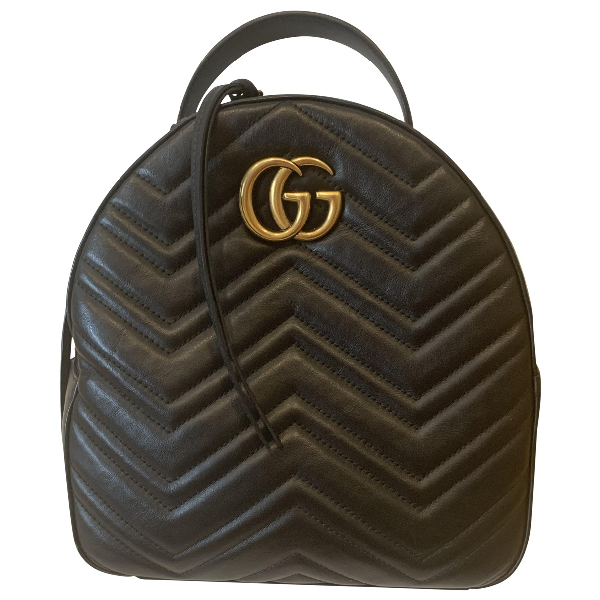 gucci marmont leather backpack
