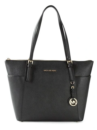 Michael Michael Kors Jet Set Textured-leather Tote