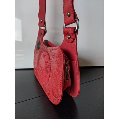Pre-owned Diesel Leather Handbag In Red