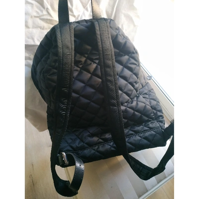 Pre-owned Moschino Backpack In Black