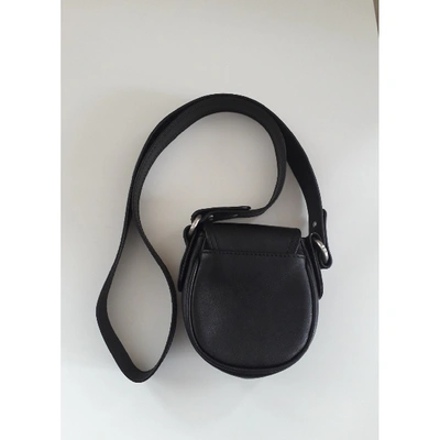 Pre-owned Kenzo Leather Handbag In Black