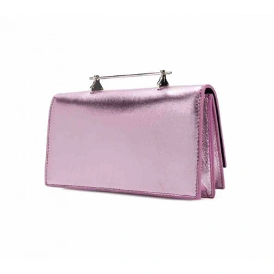 Pre-owned M2malletier Leather Clutch Bag In Metallic
