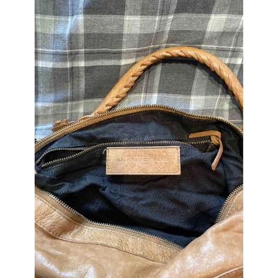 Pre-owned Balenciaga Day  Beige Leather Handbag