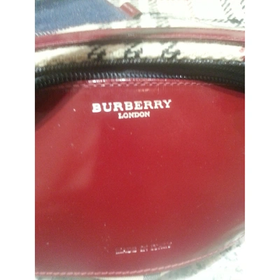 Pre-owned Burberry Wool Clutch Bag In Multicolour