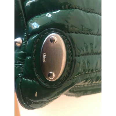 Pre-owned Chloé Patent Leather Handbag In Green