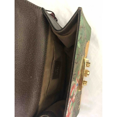 Pre-owned Gucci Padlock Beige Cloth Handbag