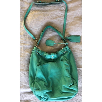 Pre-owned Vanessa Bruno Lune Leather Handbag In Green