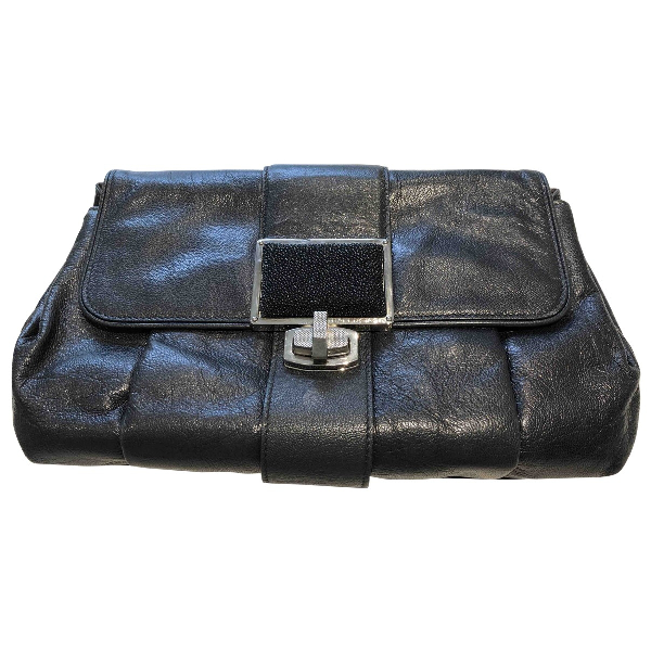 balenciaga black clutch