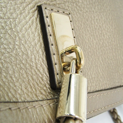 Pre-owned Gucci Gold Leather Handbag
