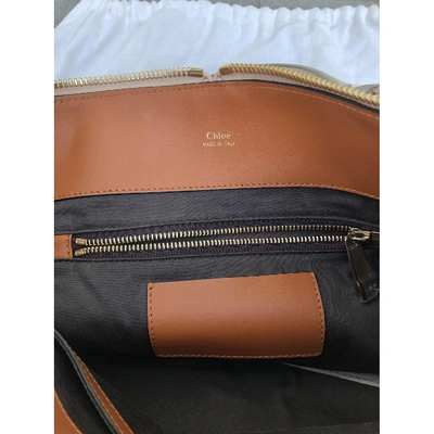 Pre-owned Chloé Baylee Leather Handbag In Multicolour