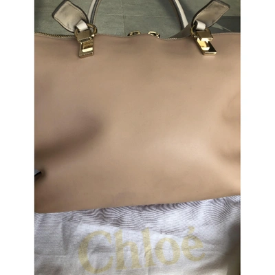Pre-owned Chloé Baylee Leather Handbag In Multicolour
