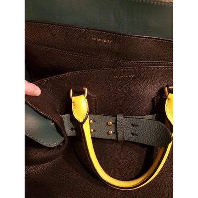 Pre-owned Burberry The Belt Leather Handbag In Multicolour