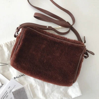 Pre-owned Balenciaga Shearling Handbag