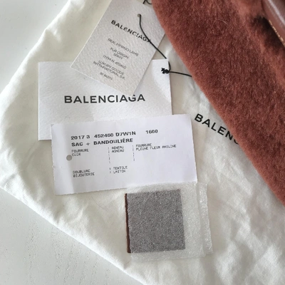 Pre-owned Balenciaga Shearling Handbag